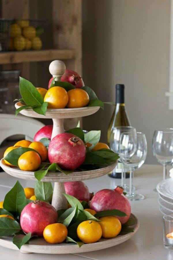 Bright bowl of fruit and grains on a tidy table